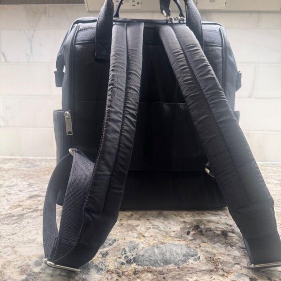 Baggallini Securtex Anti-Theft Windsor Backpack French Navy - Picture 4 of 16